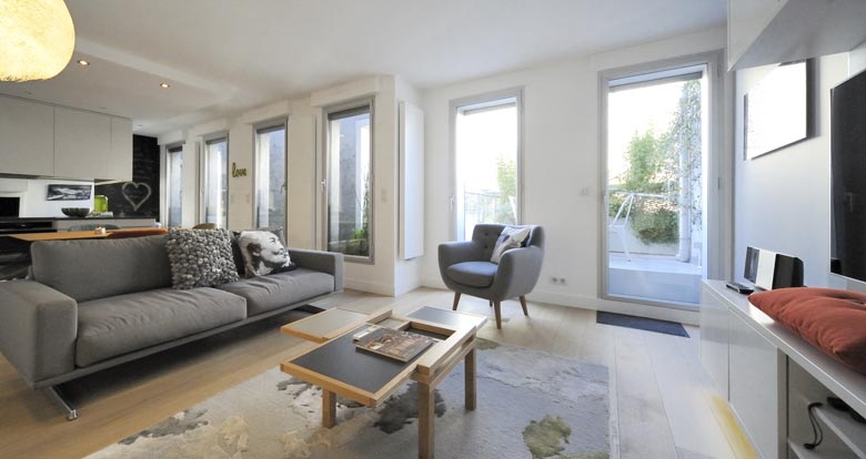 Un architecte d'intérieur réalise un projet de salon contemporain à Lille