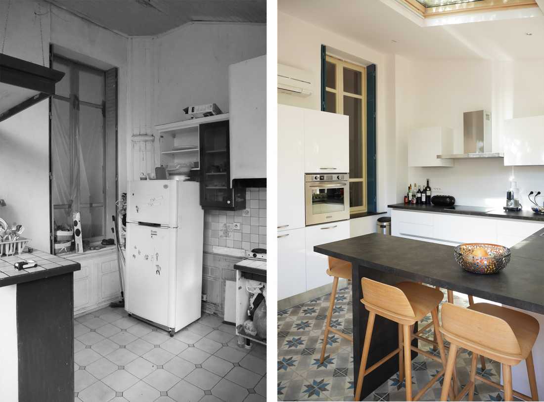 Rénovation de la cuisine d'une maison de ville à Lille