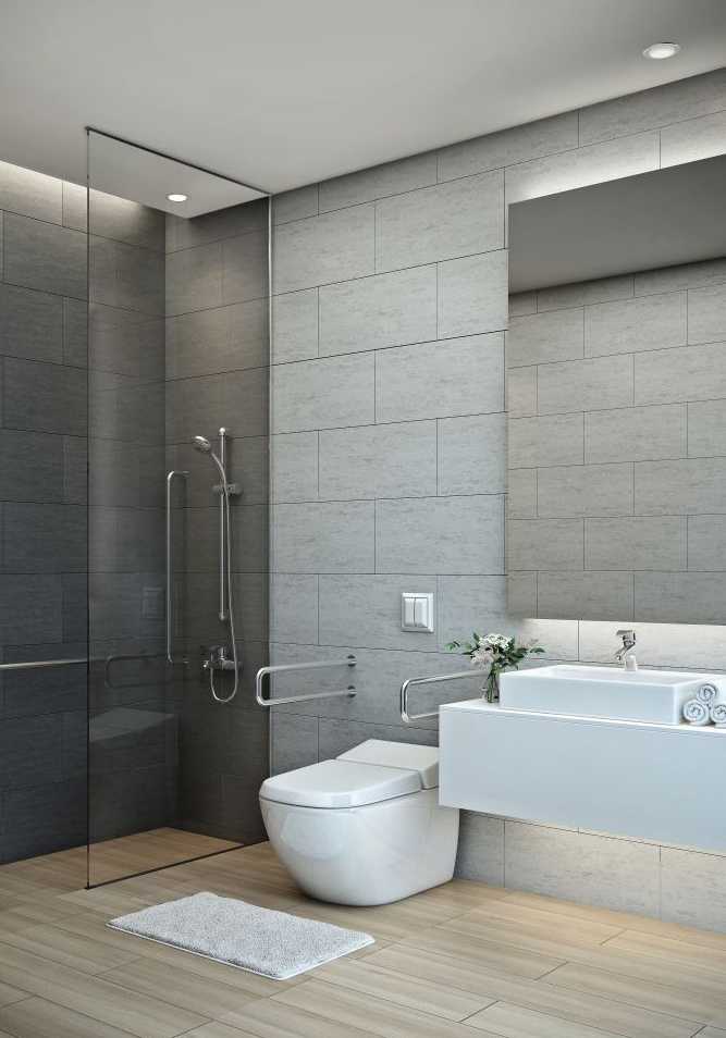Un architecte in Lille aménage une salle de bain adaptée aux personnes en situation de handicap