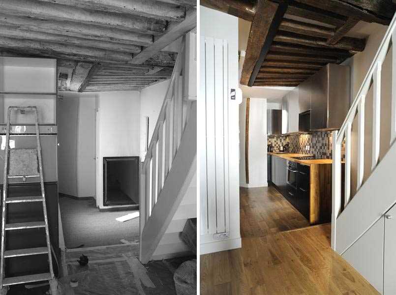 Rénovation d'un escalier dans un appartement en duplex à Lille