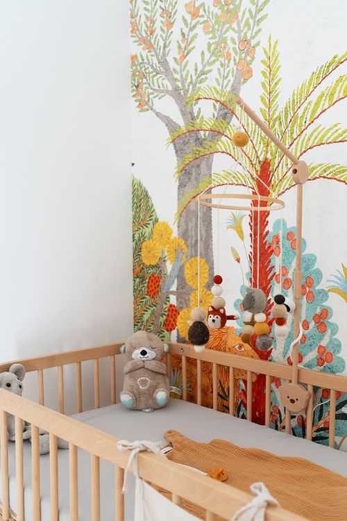 Chambre d'enfant avec papier-peint panoramique Photowall Sweden