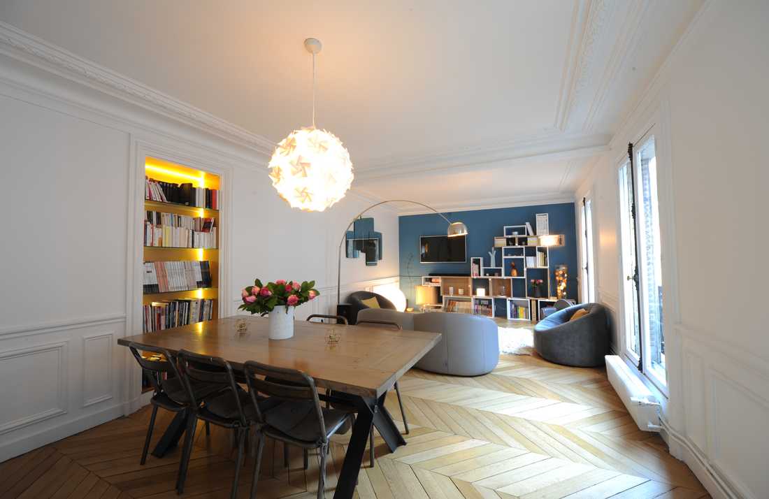 Un architecte d'intérieur s'est charger de redistribuer les pièces d’un appartement familial à Lille