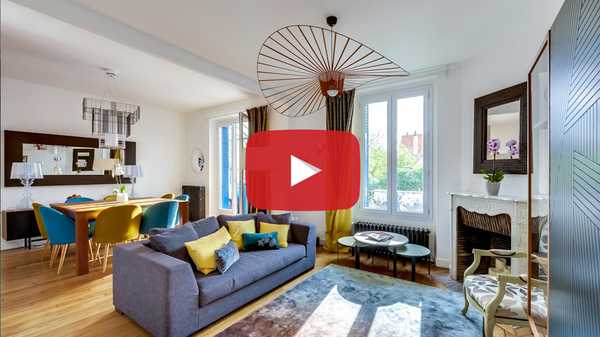 Reportage vidéo sur la rénovation d'une maison de maitre en meulière par un architecte d'intérieur