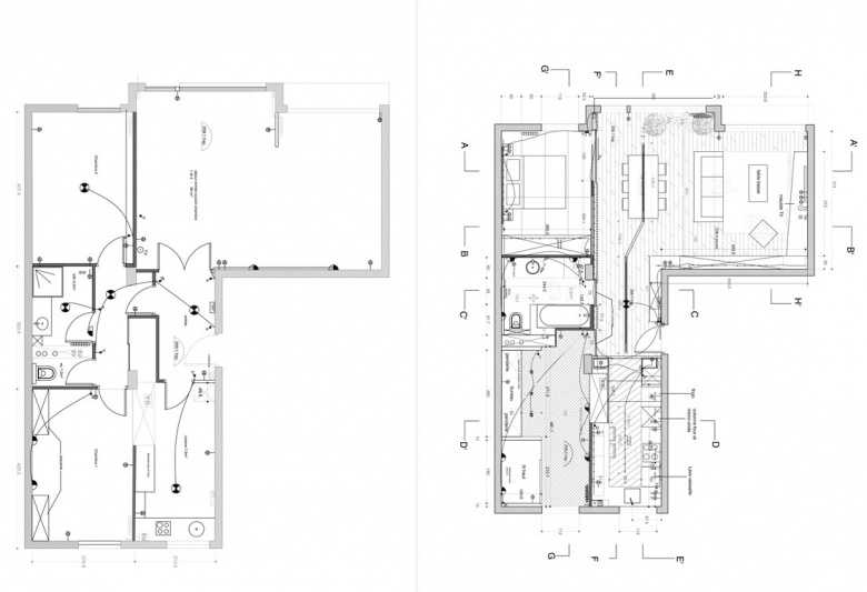 Plan de rénovation d'un appartement par un architecte d'intérieur