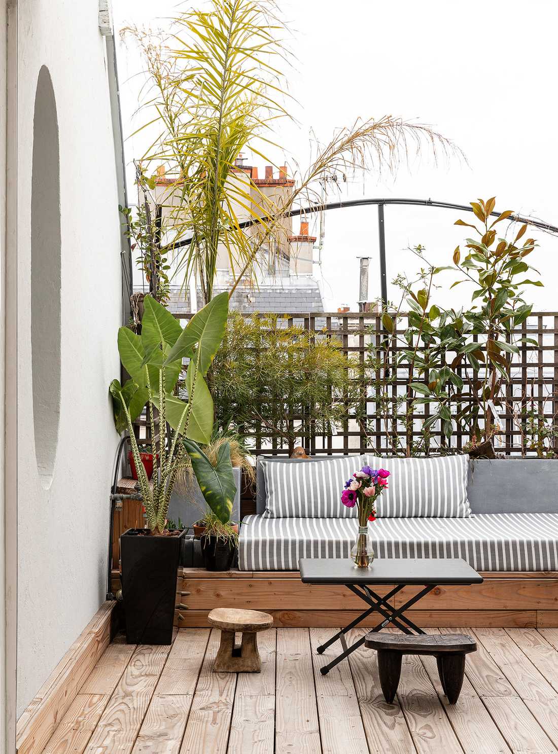 Terrasse de l'appartement à Lille