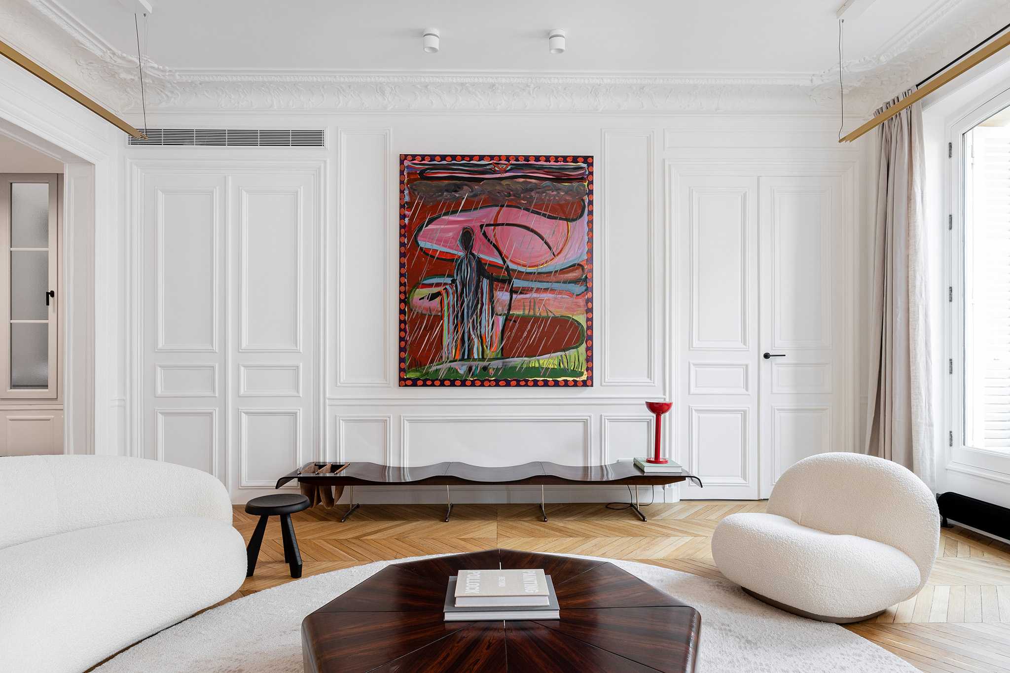 Aménagement d'un appartement familial haussmannien