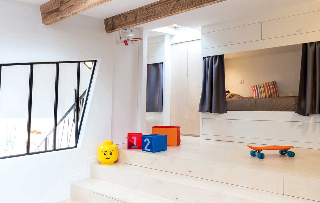 Chambre d'enfant dans un loft à Lille