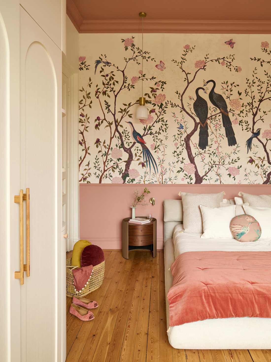 Décoration intérieur de la chambre d'une maison de maître à Roubaix