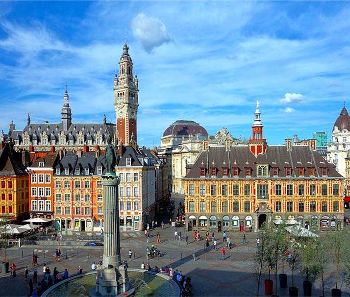 Architecture flamande sur la Grand Place de lille