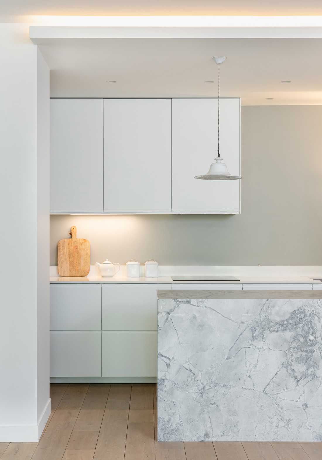 Kitchen design of a new apartment by an interior designer in Lille