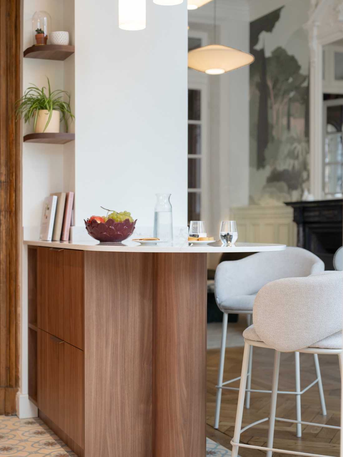 Table dinatoire dans la cuisine