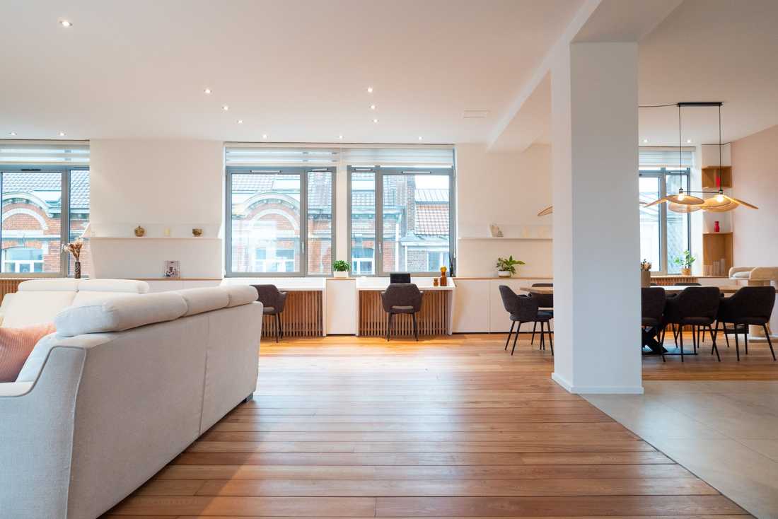 La circulation est plus fluide dans le duplex après les travaux de rénovation