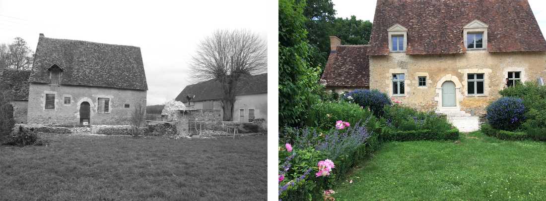 Création d'un jardin de villégiature dans une maison du 16e siècle dans le Nord