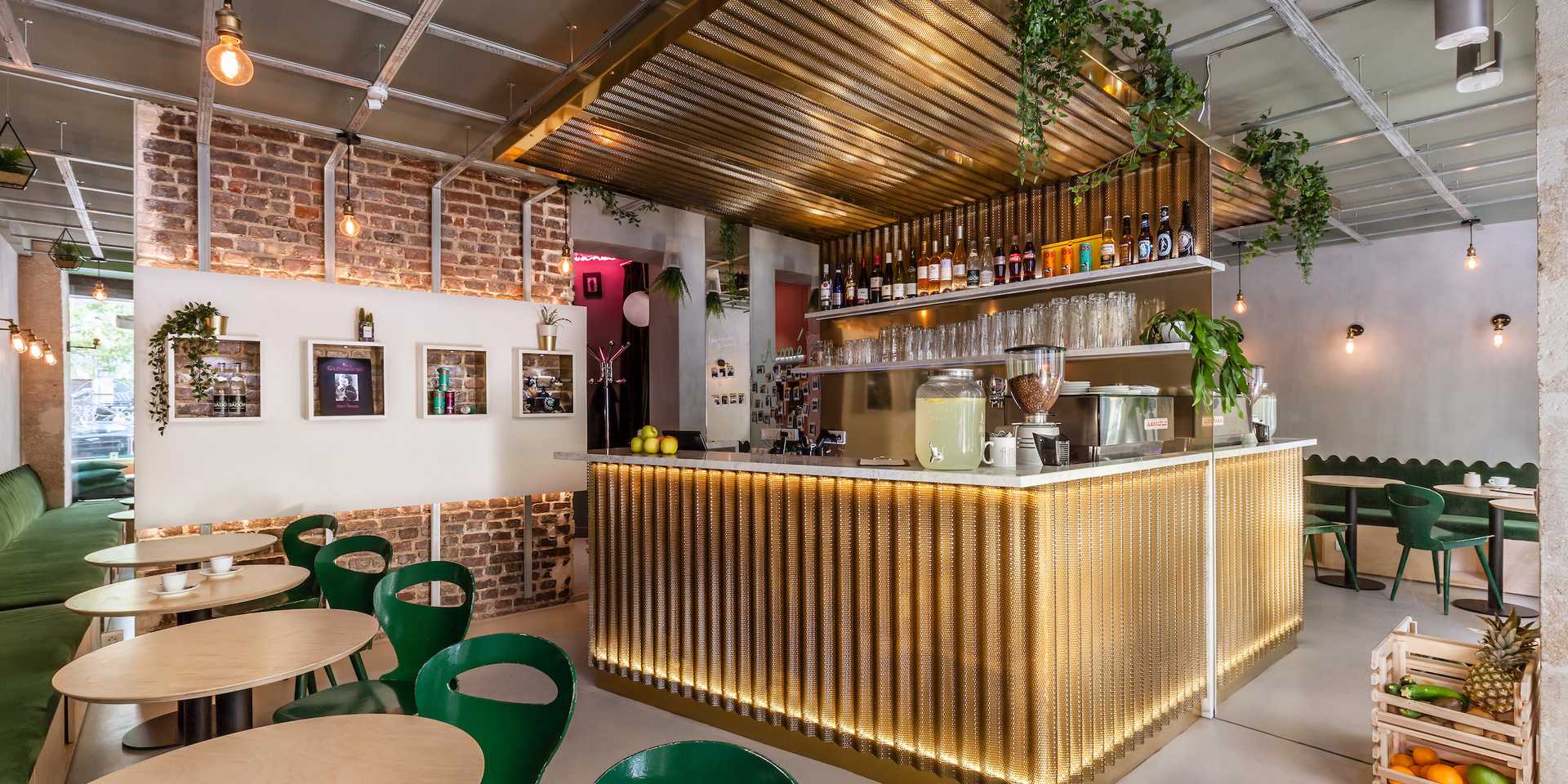 Bar aménagé par un architecte spécialiste de l'architecture commerciale à Lille