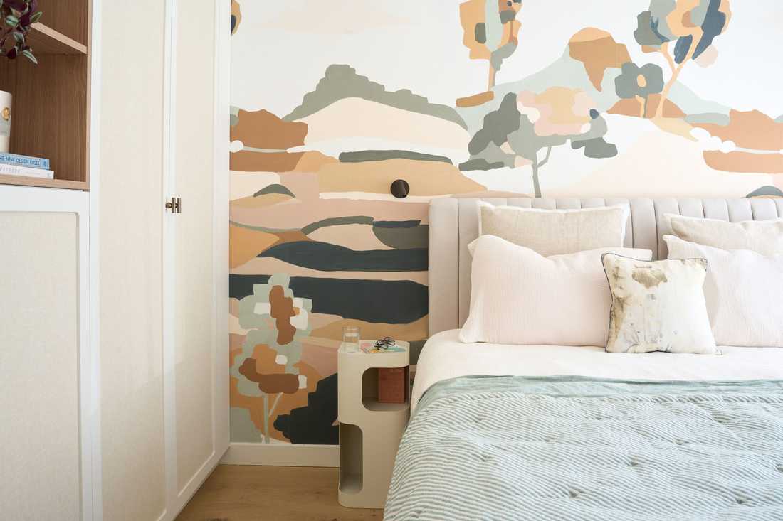 Chambre parentale aménagée par un architecte d'intérieur dans la région lilloise