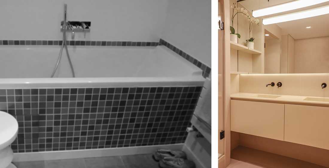Salle de bain modernisée par un architecte