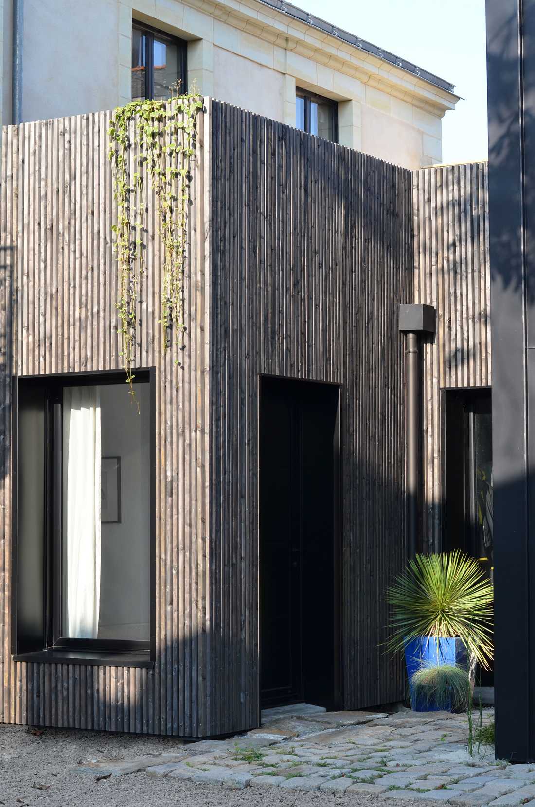 An architect builds a contemporary house with a post-and-beam structure in Nord departement