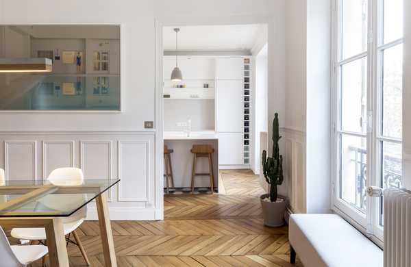 Rénovation intérieure d’un appartement haussmannien de 100m2 par un architecte d'intérieur à Lille