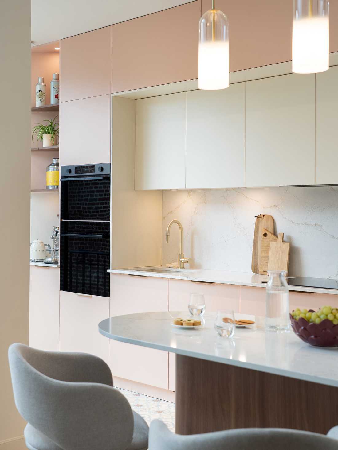 Cuisine aménagée par un architecte d'interieur à Roubaix