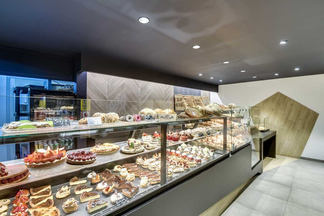 Relooking d'une boulangerie par un architecte - décorateur à Lille