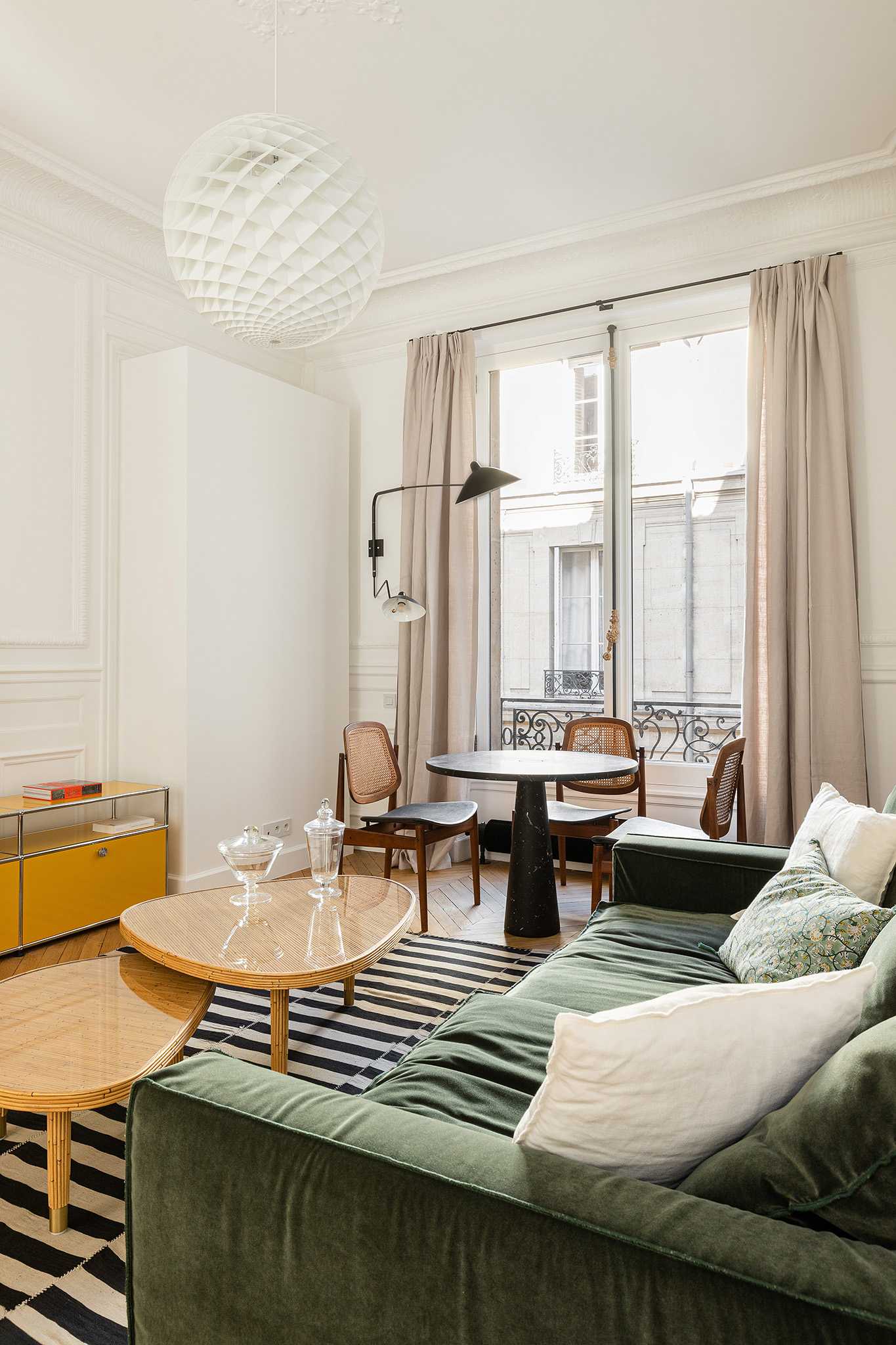 Aménagement d'un appartement familial haussmannien